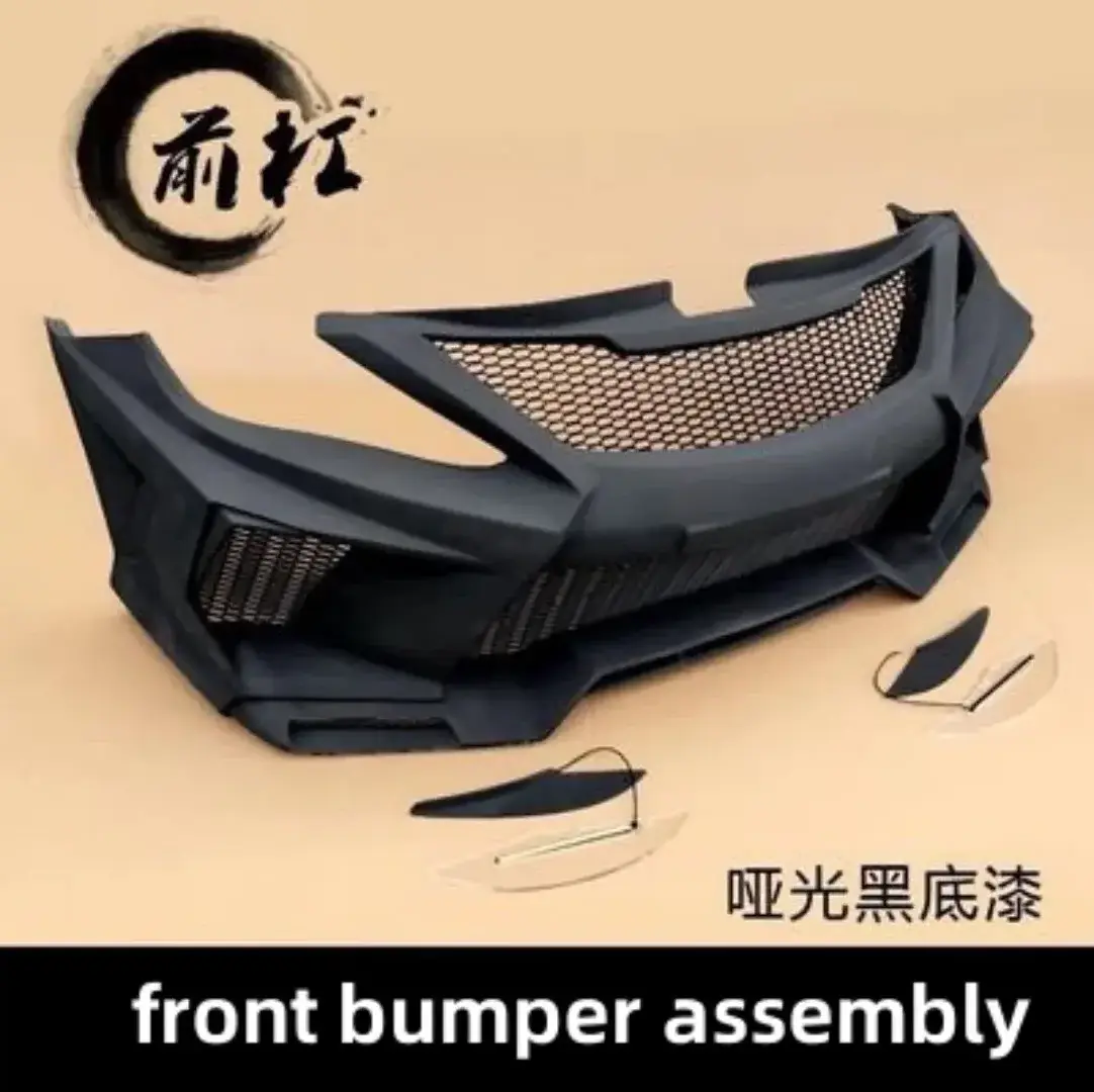 matte black Body Kit front Rear bumper Grill Mask Assembly for Hyundai Sonata 8 upgrade EX style tail wing side skirt