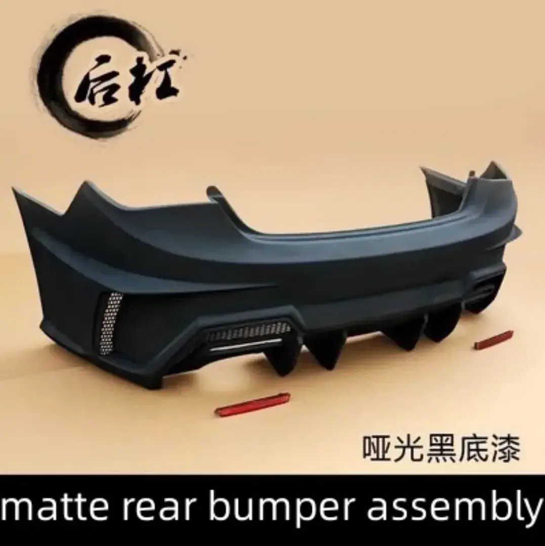 matte black Body Kit front Rear bumper Grill Mask Assembly for Hyundai Sonata 8 upgrade EX style tail wing side skirt