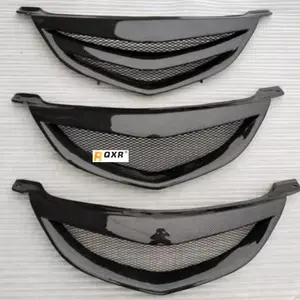 Body Kit Front Radiator Grille Grid for Mazda 3 Front Bumper Carbon Fiber Net Car Accessories