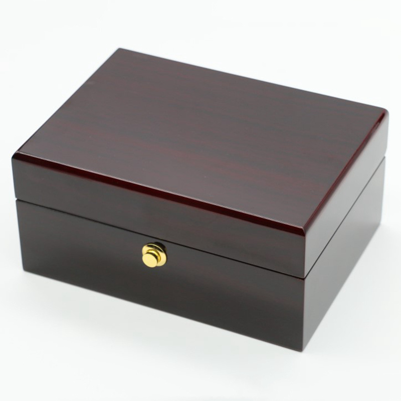 Custom logo wooden watch box best selling black luxury solid wood watch storage box