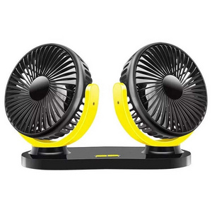 Car mounted fan 12V24V universal double head truck car electric fan office small fan