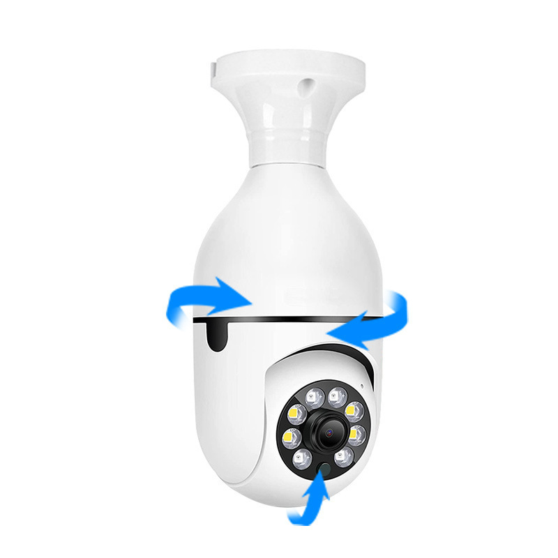 High Quality  hot sell 360 degree CCTV bulb camera wifi network camera bulb 480P light bulb WIFI camera for indoor outdoor