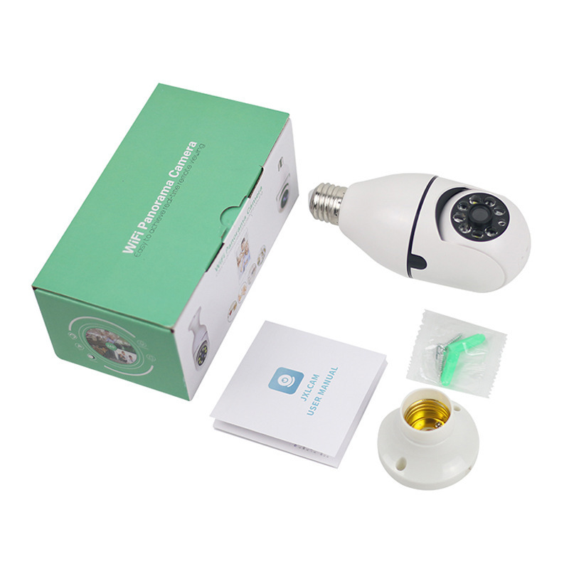 Wholesale Mini E27 Camera Wireless Surveillance Panoramic Light 1080p Smart Cctv Wifi Camera with E27 Socket for indoor outdoor