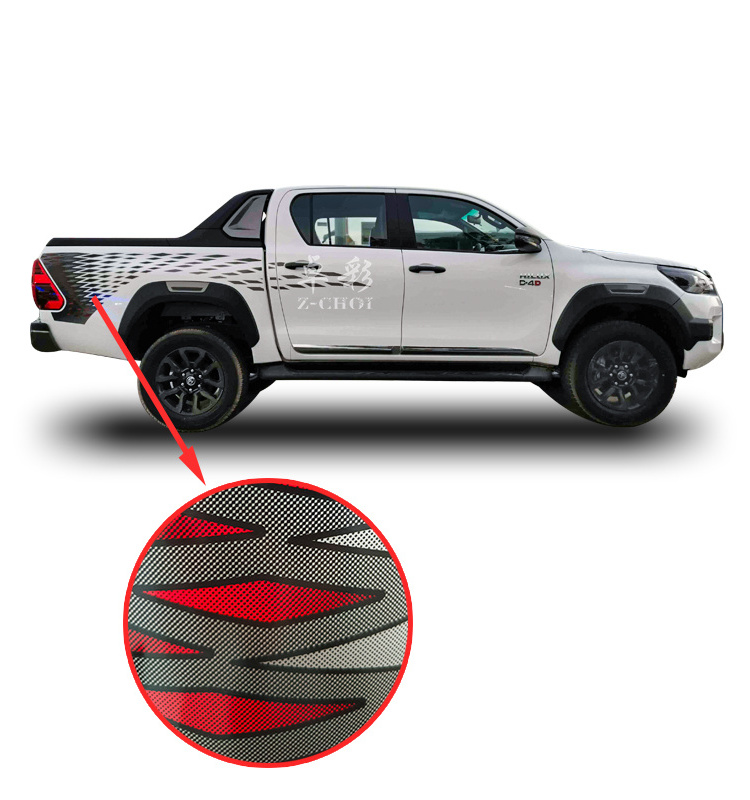 Zhuocai 2021 model autocollants hilux Body Vinyl Car Decal Sticker For Hilux 2021