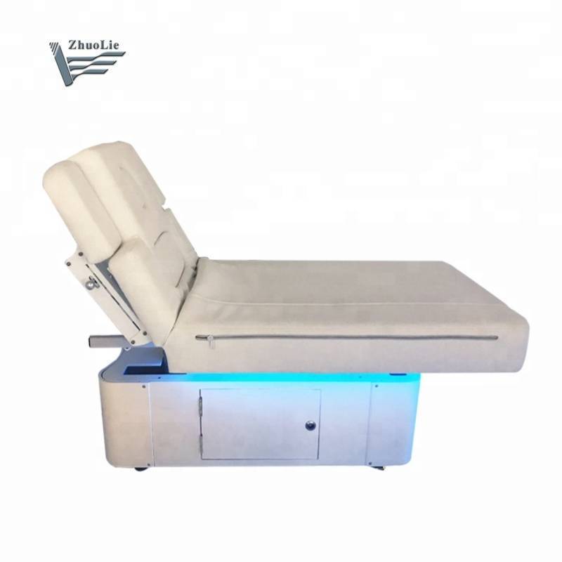 Wholesale Electric Massage Table With Breast Hole Pillow Adjustable Backrest Wooden Massage Bed For Lactation Woman