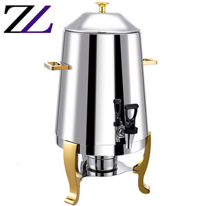 13 Liter party tabletop insulated milk coffee beverage dispenser commercial gold silver coffee urn machine hot drink dispensers