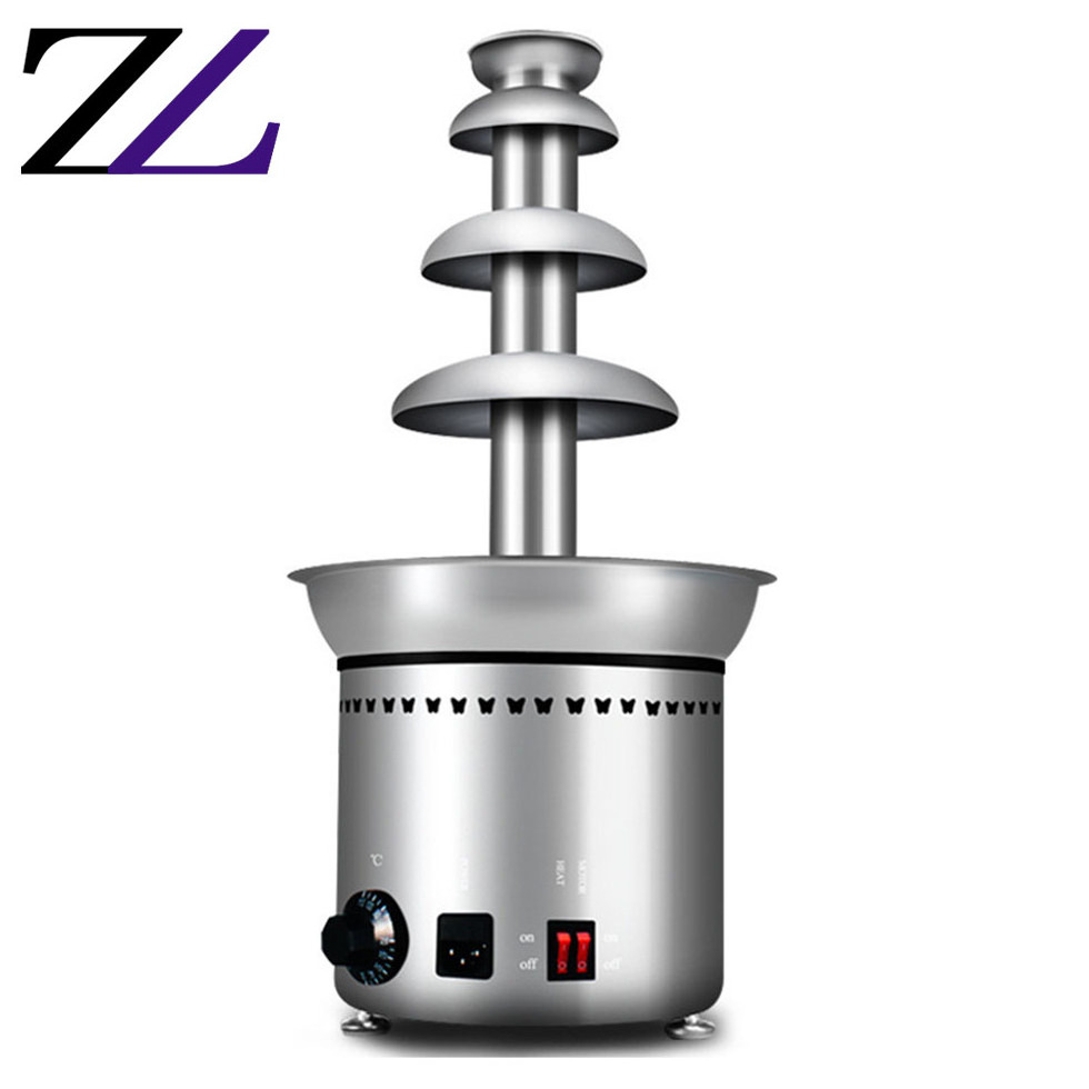 Wholesale tabletop wedding decoration sweet machine stainless steel professional 4 tier chocolate fountain for sale in divisoria