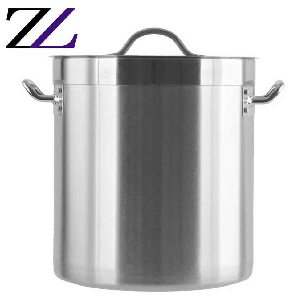 Dubai industrial cutlery set food warmers hotpot tripli stainless steel pots bowl big biryani steam industri soup cook pot