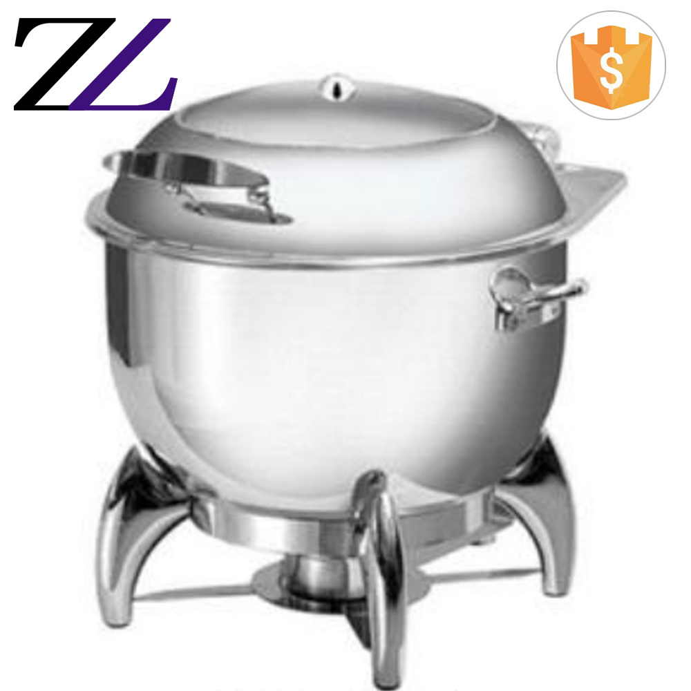 Soup chafing dish kuwait yufeh high quality fuel gas soup kettle buffet warmer set utensil stainless steel electric soup tureen