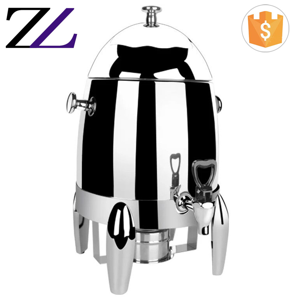 Hotel tableware service milk equipment cheap price fuel metal stainless steel hot coffee dispenser machine tea coffee urn