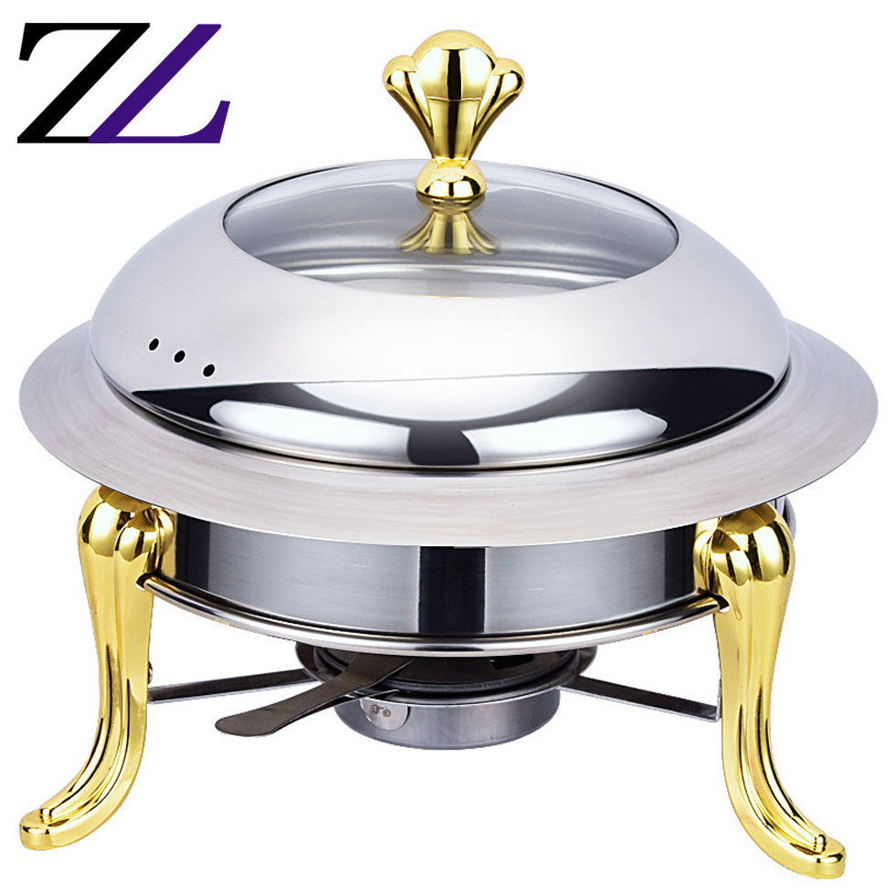 Household commercial alcohol food warmer stove chafing dish solid fuel insulated boiler seasoning restaurant small fondue pots