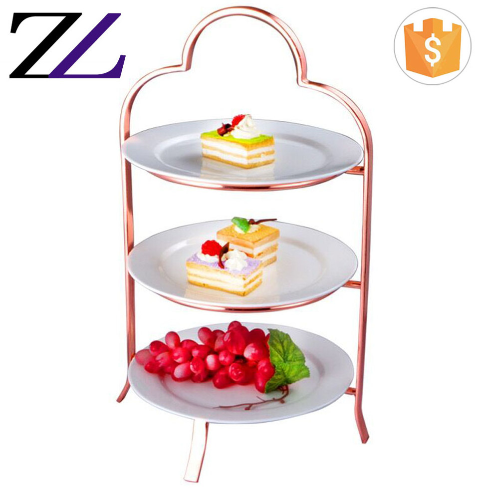 Caddy santa buffet dessert sweet display hanging 3 tier party white ceramic square food serving pan cake stand buffet server