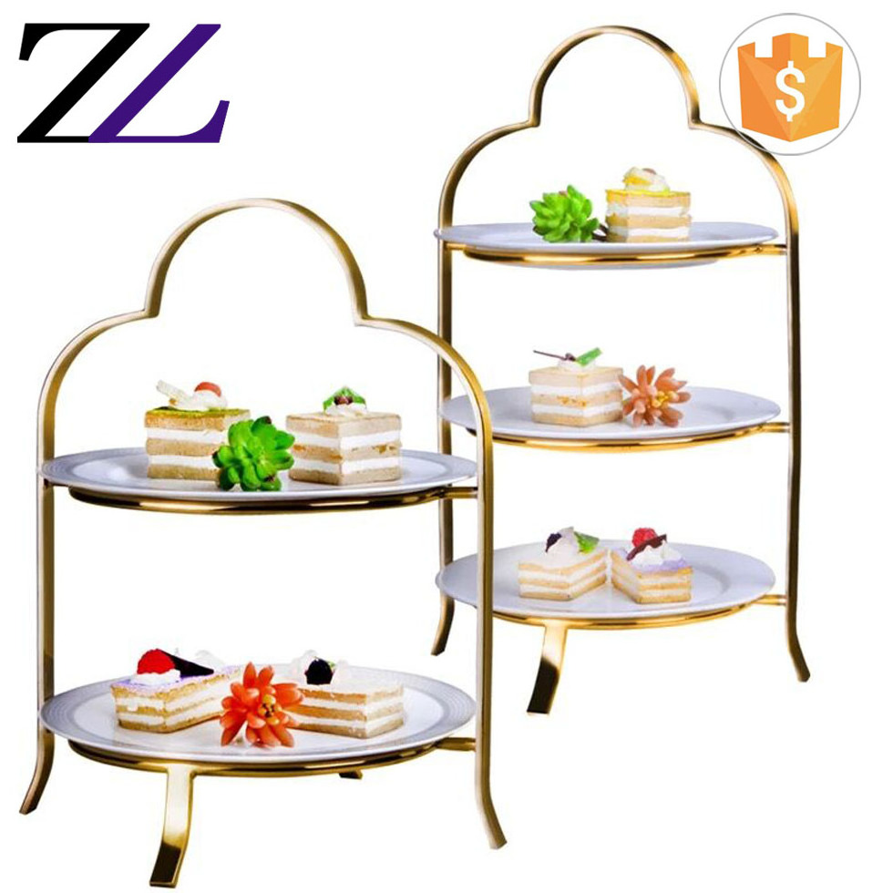 Caddy santa buffet dessert sweet display hanging 3 tier party white ceramic square food serving pan cake stand buffet server