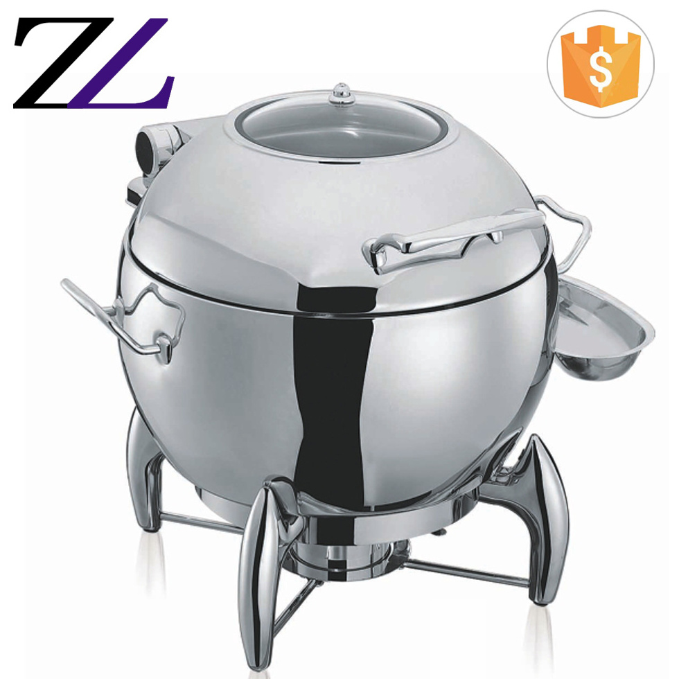 Soup chafing dish kuwait yufeh high quality fuel gas soup kettle buffet warmer set utensil stainless steel electric soup tureen