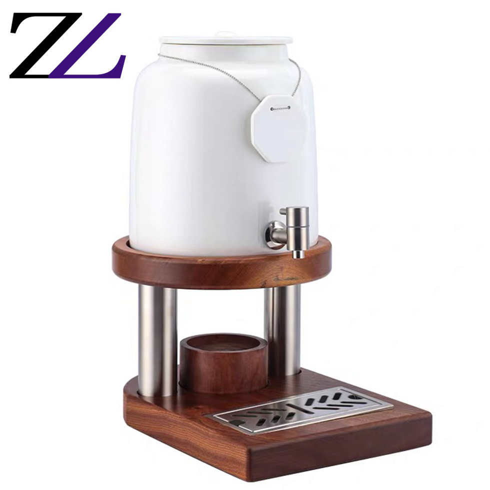 Hotel coffee drink dispensers with stands automatic yellow beer draught cooler acrylic wood stand liquor milk dispenser machine