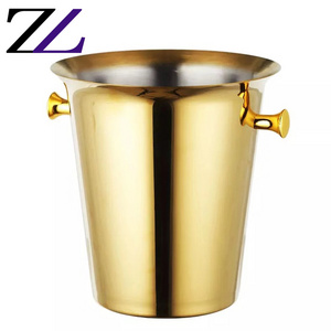 Catering wedding presentoire buffet luxury bar champagne wine crown stainless steel ice cream drink night club gold ice bucket