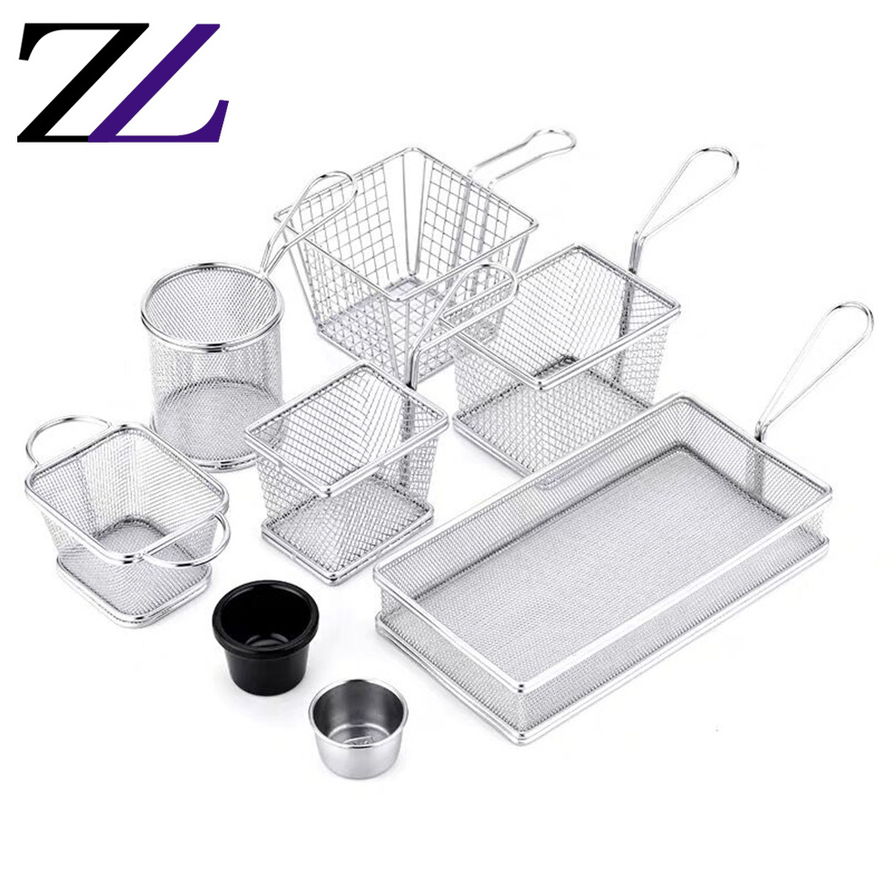 Fast food party paper fried chicken cooked chips cone snack dish hamburger wire basket stand french fry cup holder with sauce