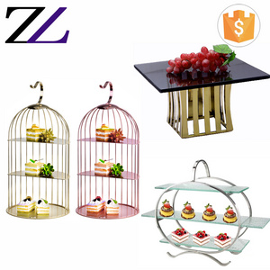 Italian restaurant equipment wedding banquet decorative beauty buffet elevation stand dessert food display buffet risers