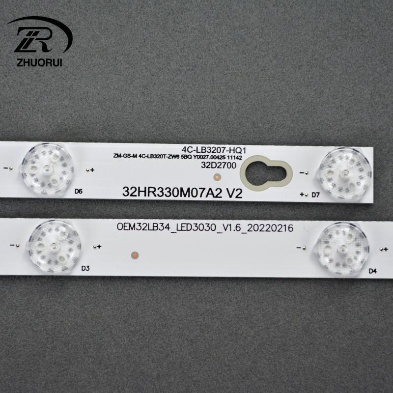 ZR-119 LED TV Strip Light Aluminum White 80 IP65 L32F1680B 32HR330M07A2 for   32inch 6v 7leds TV LED Backlight TV Spare Parts