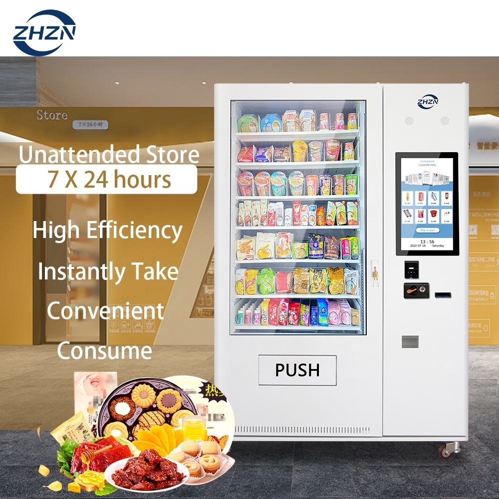 ZHZN outdoor park self vending machines for foods and drinks nail art vending machine