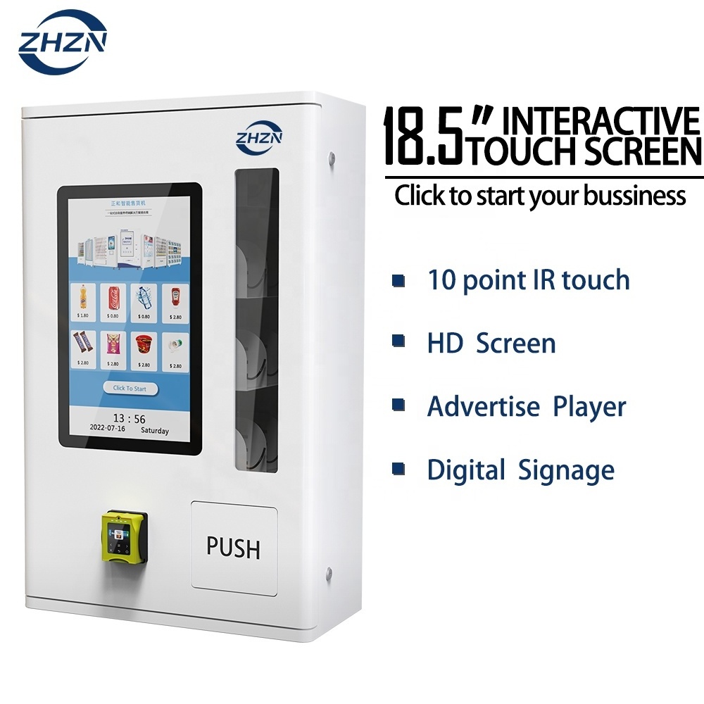 ZHZN Coin Operated Mini Wall Mounted Mobile Phone Charger Vending Machine in Bus Station