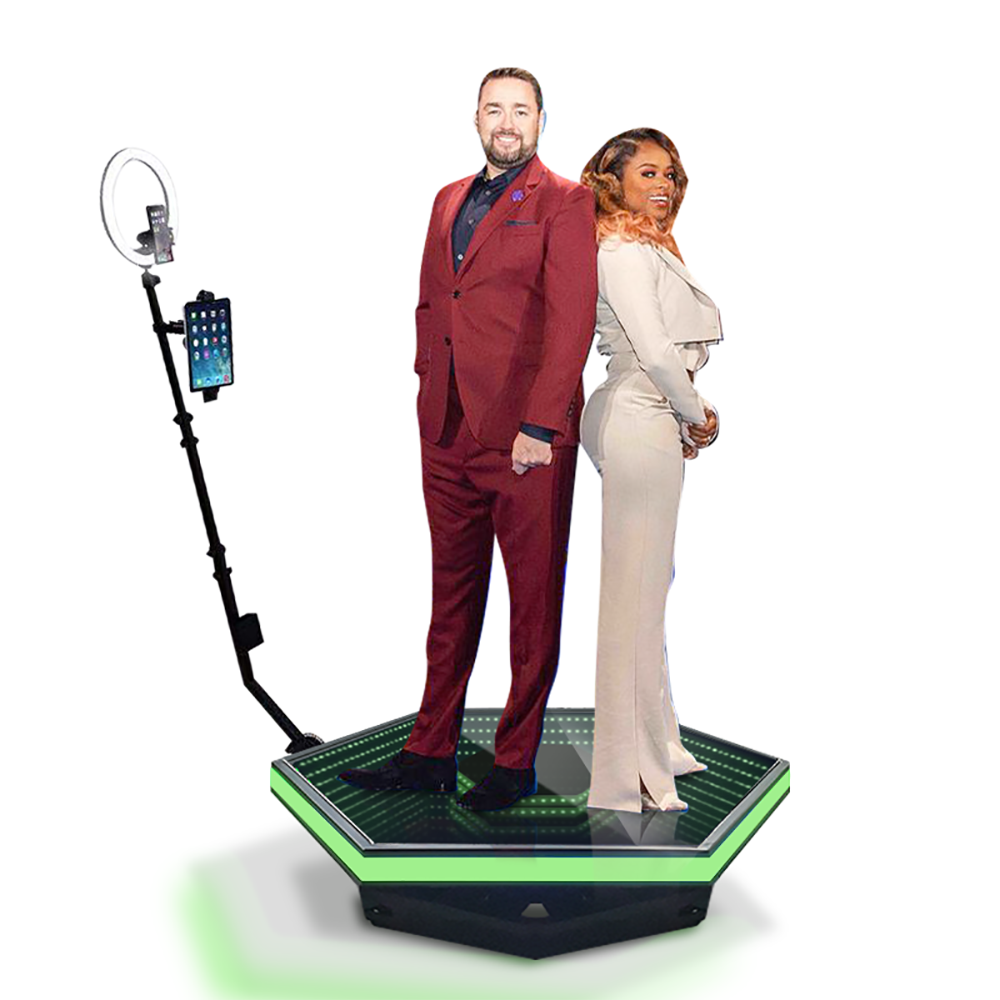 hywinlite standing photobooth stand cabine photo 360 phot booth 360 spin photo booth 360 photo booth rotating machine for events