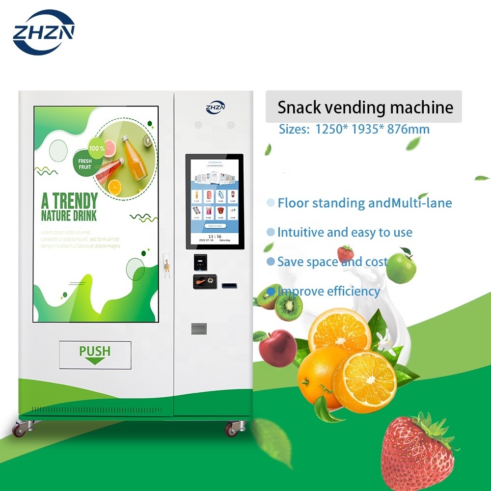 ZHZN Convenience Store Cup Pot Noodles Food Hot Selling Automatic Touch Screen Instant Noodle Vending Machine