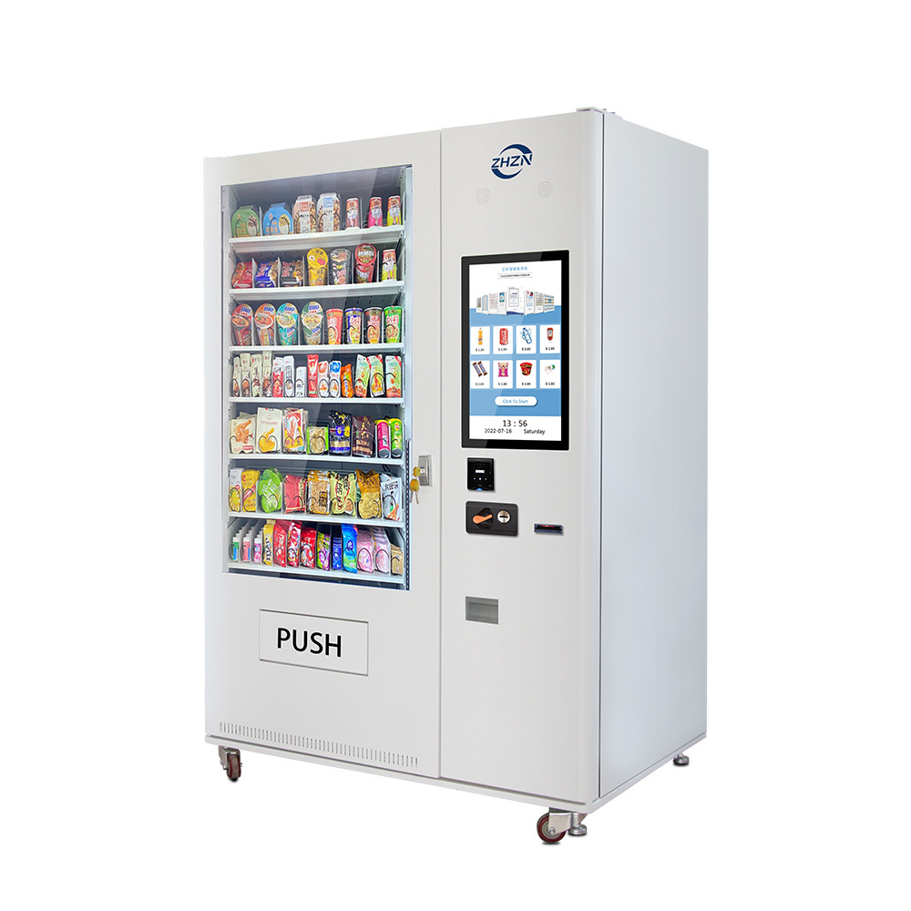 ZHZN Competitive Price Cupcake Healthy Food Vendor Machine Egg Sandwich Fruit Salad Vending Machine for foods and drinks