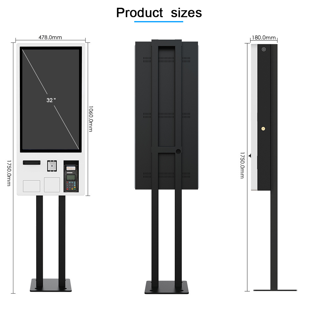 Automated Order Machines Payment Kiosks Hotel Self Check in Kiosco Online Pay Scanner Self-ticketing Kiosk