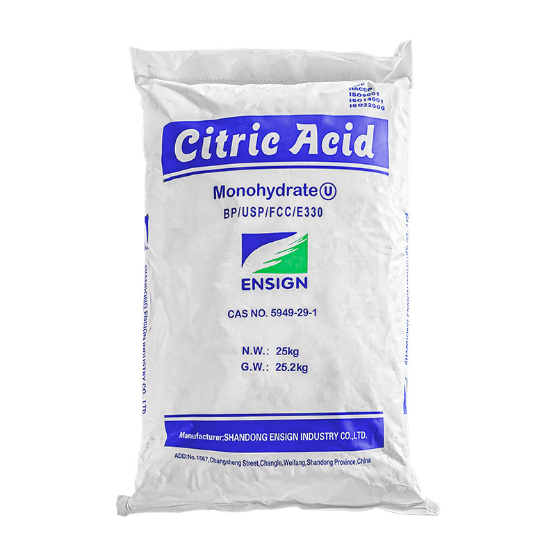 Ensign Supplier Industry Price Food Grade Food Additives Citric Acid Monohydrate