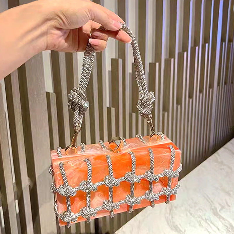 Clutch Bag Evening Bags Rhinestone Purses and Handbags 2023 Wholesale Wallet Handle Handbags for Women Luxury Designer Bags