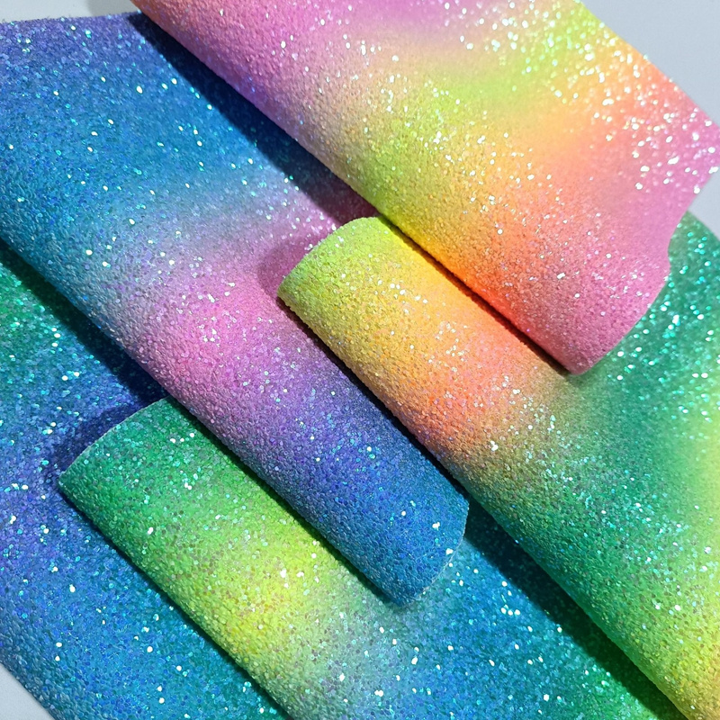 ZSY Glitter Bows DIY Crafts Christmas Decoration Material Glitter Fabric  Faux Leather PU Sheets