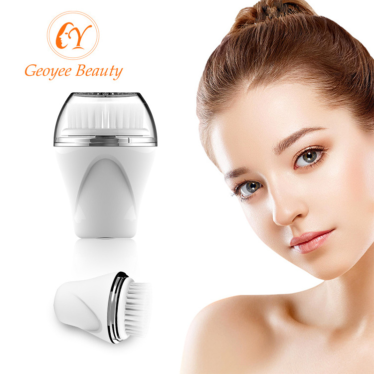 Portable Rechargeable Facial Brush Flex Face Wash Cleaning Massager Spin Brush Machine Vibrating Silicon Face Brush