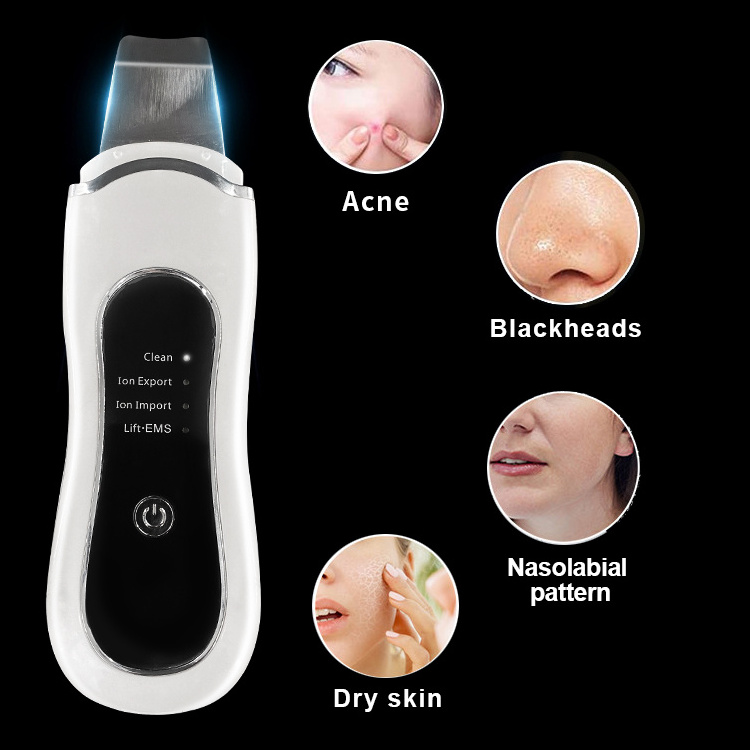 Itembeauty Skin Care Tools Facial Ultrasonic Skin Peeling Device Tightening Scrubber Ultrasonic Sonic Skin Scrubber