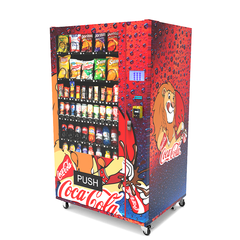 Zhongda Hot selling snack beverage refrigerator vending machine for foods and drinks