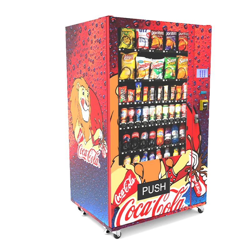 Zhongda Hot selling snack beverage refrigerator vending machine for foods and drinks