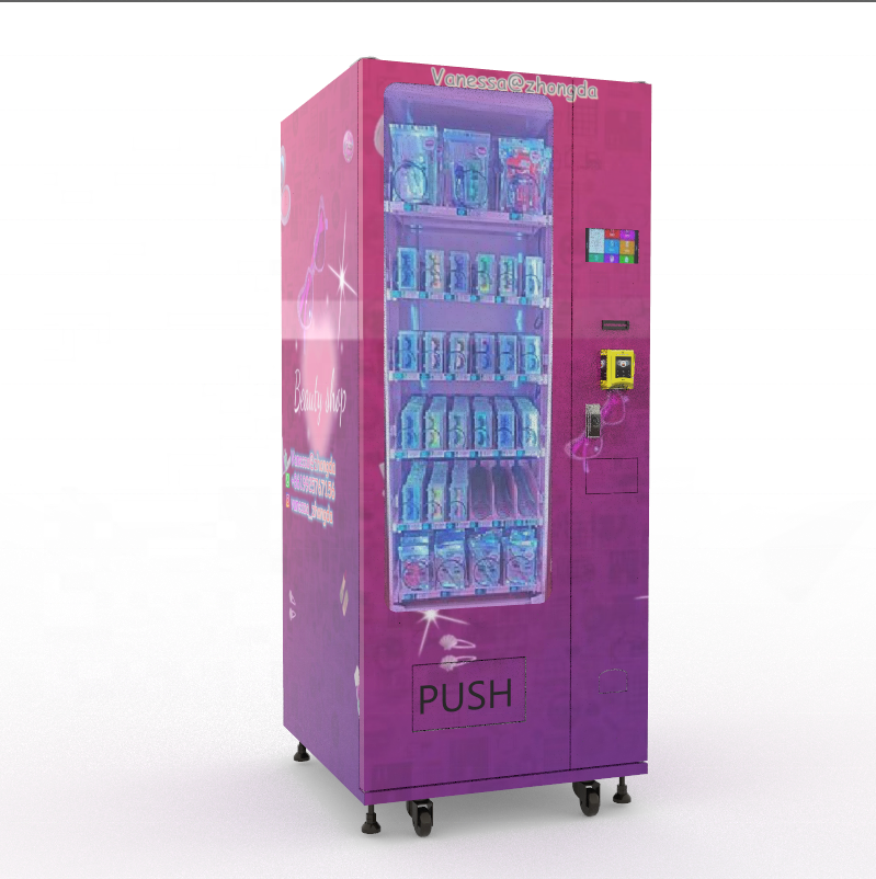 Business machine Self Service Tabletop cosmetic mini beauty Vending Machine With Card Reader Operated