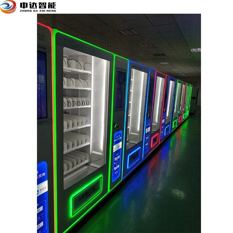 Top sale cosmetics design pink lash vending machine with card reader and large  hair beauty vending machine for retail items