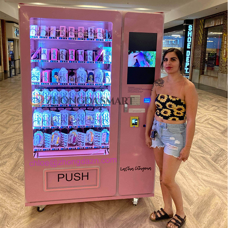 Wholesale Self Automatic Eyelash Vending Machine Beauty Makeup Product Vending Machine