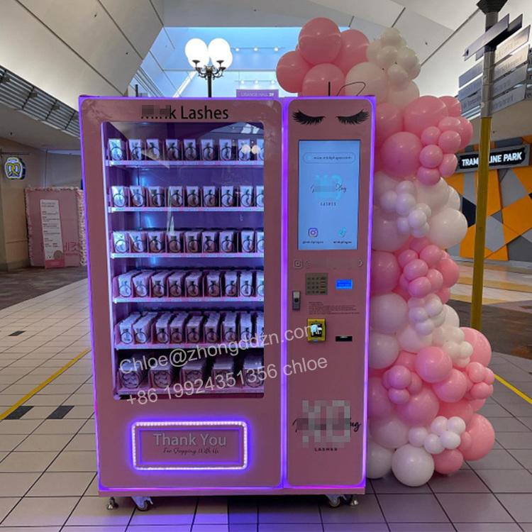 Zhongda Best seller Customized Graphic Beauty item Vending Machine for Beach With Anti theft function