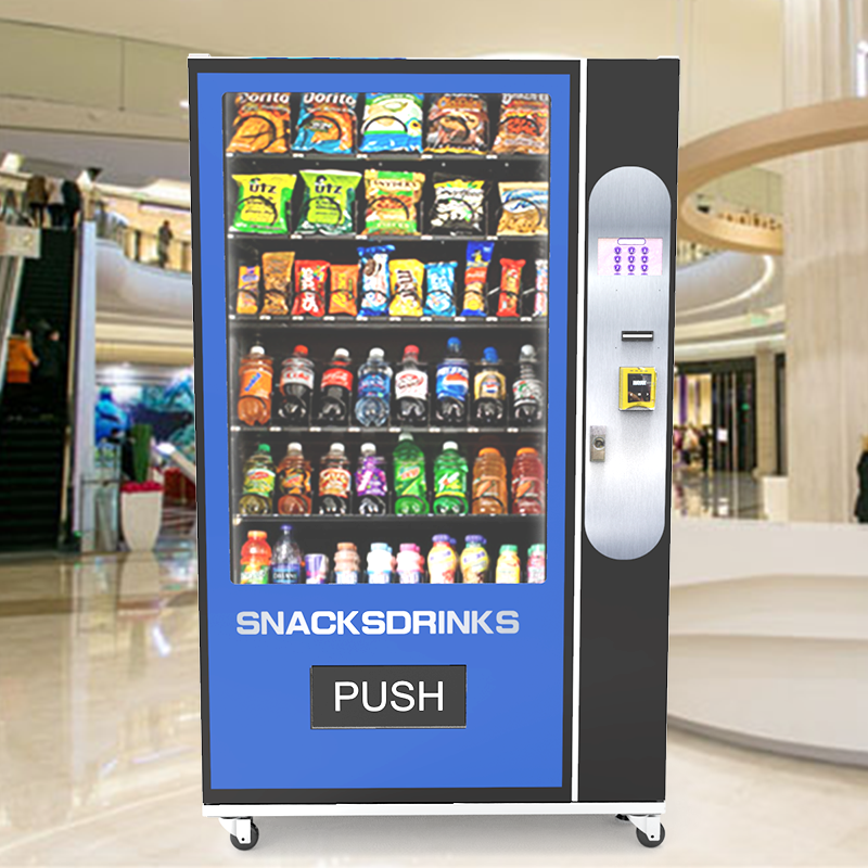 Best seller Europe drink vending machine for foods and drinks snack vending machine with cash coin change card payment