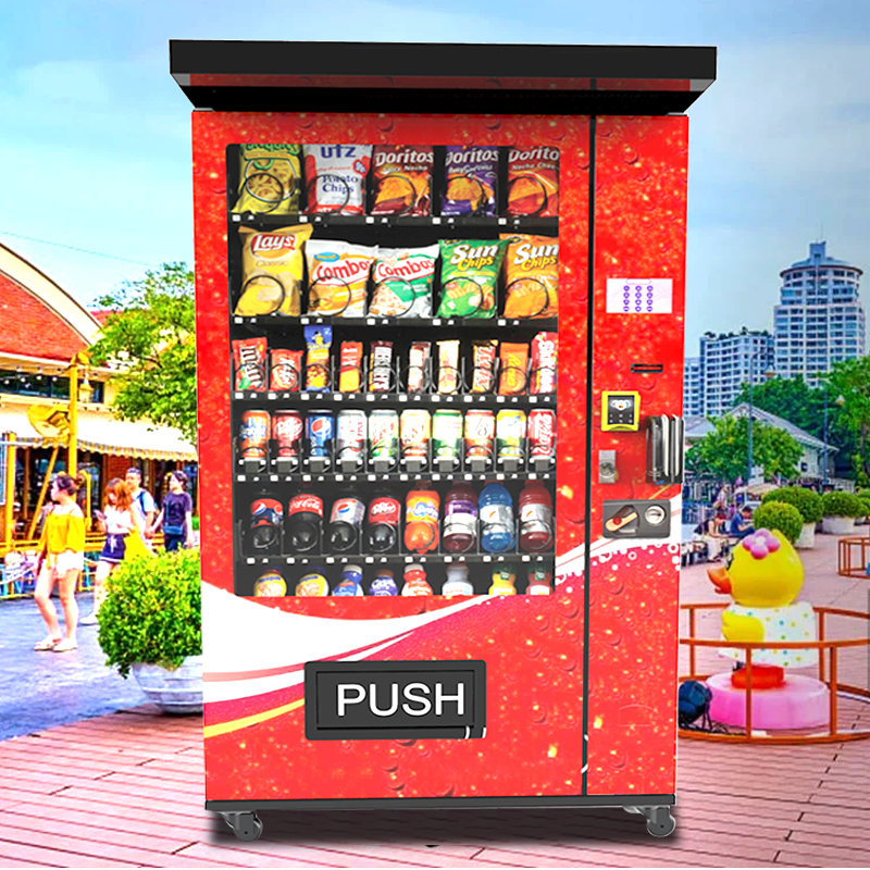 Zhongda High Tech Vending Machines Sale Cold Drink Vend Waterproof Outdoor Vending Machine