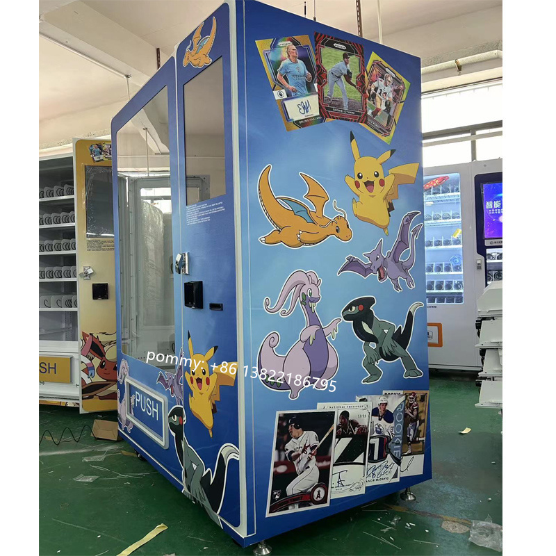 cosmetics vending machine Colourful Pikachu card vending machine game card vending machine with elevator