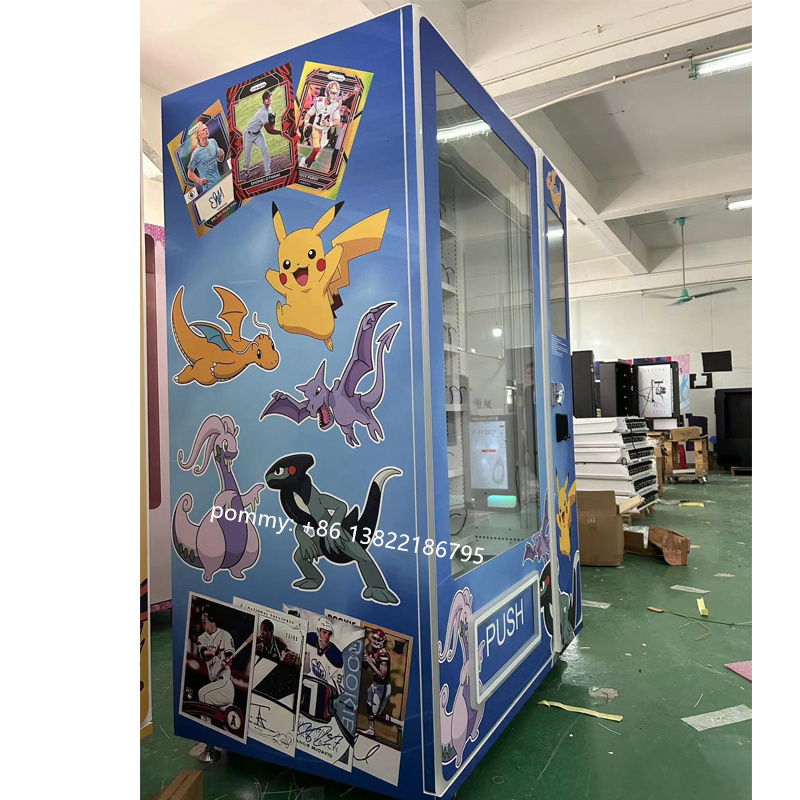 cosmetics vending machine Colourful Pikachu card vending machine game card vending machine with elevator