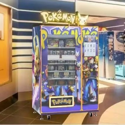 Customize  card vending machine pokeman card game card vending machine  with cash coin payment