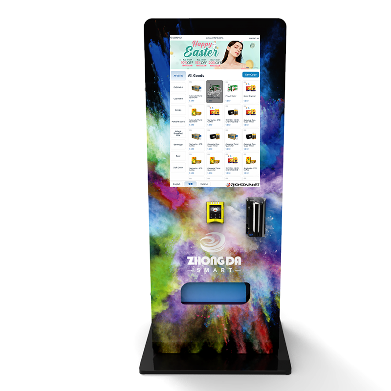 Wall Vending  Machine Free Standing sale US id card reader vending machine with age verification 21+