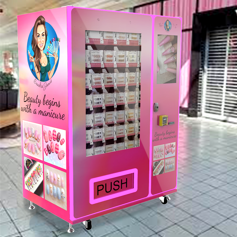 Electronic touch screen lashes vending machine with advertising screen eyelash vending machines