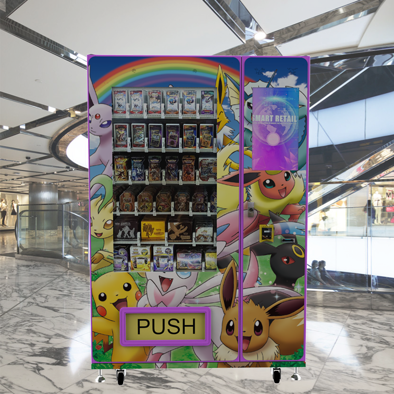 Zhongda New arrival Customized PPokemon Card Vending Machine Tattoo Vending Machine Sticker Vending Machine