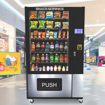 Best seller Europe drink vending machine for foods and drinks snack vending machine with cash coin change card payment