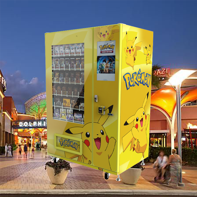 cosmetics vending machine Colourful Pikachu card vending machine game card vending machine with elevator